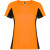 Спортивная футболка «Shanghai» женская неоновый оранжевый/черный