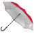 Зонт-трость наоборот «Inversa» красный/серебристый