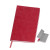 Бизнес-блокнот "Funky", 130*210 мм, серый, красный форзац, мягкая обложка, блок-линейка красный, серый