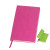 Бизнес-блокнот "Funky", 130*210 мм, серый, красный форзац, мягкая обложка, блок-линейка розовый, зеленый