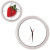 Часы настенные "ПРОМО" разборные ; красный, D28,5 см; пластик белый
