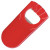 Открывалка "Кулачок" красная, 9,5х4,5х1,2 см;  фростированный пластик/ тампопечать красный