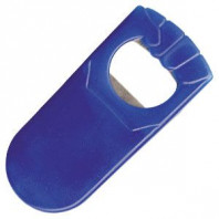 Открывалка "Кулачок" синяя; фростированный пластик/ тампопечать