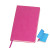 Бизнес-блокнот "Funky", 130*210 мм, серый, красный форзац, мягкая обложка, блок-линейка розовый, голубой