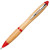Ручка шариковая «Nash» из бамбука натуральный/красный