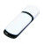 USB 3.0- флешка на 64 Гб с цветными вставками белый/черный