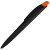 Ручка шариковая пластиковая «Stream» черный/оранжевый