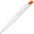 Ручка шариковая пластиковая «Stream» белый/оранжевый