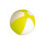 SUNNY Мяч пляжный надувной; бело-красный, 28 см, ПВХ белый, желтый