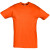 Футболка унисекс Regent 150, белая оранжевый