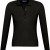 Рубашка поло женская с длинным рукавом Podium 210 черная черный