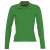 Рубашка поло женская с длинным рукавом Podium 210 черная зеленый
