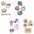 Объемные наклейки под смолой Sticker Pack на заказ G-18533.01
