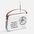 Bluetooth-колонка с радио Retronica, белая G-18751.60