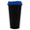 Стакан с крышкой Color Cap Black, черный с синим G-20996.40