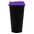Стакан с крышкой Color Cap Black, черный с фиолетовым G-20996.70