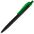 Ручка шариковая Prodir QS01 PRT-T Soft Touch, черная с зеленым G-7091.39