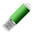 USB flash-карта ASSORTI (16Гб) зеленый HG-19301_16Gb/15