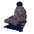 Шапка и шарф GoSnow с ярким пoмпоном и кисточками темно-синий HG-24120/25