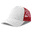 Бейсболка RAPPER COTTON-S, 5 клиньев, пластиковая застёжка белый, красный HG-254179-S.108