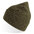 Шапка вязаная PURE с отворотом из пряжи Polylana оливковый HG-254229.09