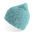 Шапка вязаная PURE с отворотом из пряжи Polylana голубой HG-254229.23