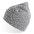 Шапка вязаная PURE с отворотом из пряжи Polylana светло-серый меланж HG-254229.29