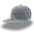 Бейсболка SNAP BACK, 6 клиньев, пластиковая застежка серый HG-25424.29