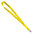 Ланъярд NECK, желтый, полиэстер, 2х50 см HG-348780/03