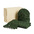Набор подарочный Green Christmas: шапка, варежки, перчатки в коробке зеленый HG-39549/17