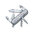 Нож перочинный VICTORINOX Spartan, 91 мм, 12 функций, полупрозрачный серебристый OA-601169