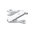 Нож-брелок VICTORINOX Classic SD Colors 'Falling Snow', 58 мм, 7 функций, белый OA-601173