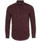 Рубашка мужская Becker Men, бордовая с белым, размер 3XL G-016485023XL, G-01648502S