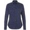 Рубашка женская Becker Women, темно-синяя с белым, размер XS G-01649912XS, G-01649912XXL