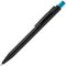 Ручка шариковая Chromatic, черная с голубым G-15111.44