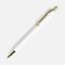 Ручка шариковая Lobby Soft Touch Gold, белая G-18324.60