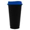 Стакан с крышкой Color Cap Black, черный с синим G-20996.40