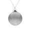 Елочный шар Finery Shine, 8 см, глянцевый серебристый с глиттером G-21030.11