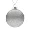 Елочный шар Finery Shine, 10 см, глянцевый серебристый с глиттером G-21040.11