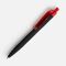 Ручка шариковая Prodir QS01 PRT-T Soft Touch, черная с красным G-7091.35
