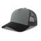 Бейсболка RAPPER COTTON-S, 5 клиньев, пластиковая застёжка серый, черный HG-254179-S.29335