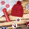 Подарочный набор WINTER TALE: шапка, термос, новогодние украшения, красный HG-39486/08