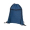 Рюкзак со шнурком Ross из переработанного ПЭТ, heather navy темно-синий OA-12051811