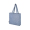 Эко-сумка Pheebs с клинчиком, изготовленная из переработанного хлопка, плотность 210 г/м2, синий мела синий меланж OA-12053750
