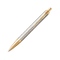 Шариковая ручка Parker IM Premium Warm Silver (grey)  GT, стержень: M, цвет чернил: blue, в подарочной упаковке. серый, золотистый, серебристый OA-1931687