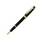 Перьевая ручка Cross Bailey Light Polished Black Resin and Gold Tone, перо F черный/золотистый OA-421353