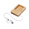USB хаб «Memo», 2*USB, 2*Type C, бамбук натуральный OA-5911019