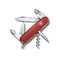 Нож перочинный VICTORINOX Spartan, 91 мм, 12 функций, красный OA-601153