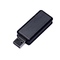USB-флешка промо на 32 Гб прямоугольной формы, выдвижной механизм, черный OA-6634.32.07, OA-6634.64.07
