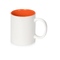 Кружка Sublime Color XL для сублимации 440мл, белый/оранжевый OA-872108